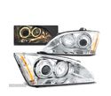 FARÓIS ANGEL EYES PARA FORD FOCUS II 04-08 CHROME CROMADO H1 H7 - 1