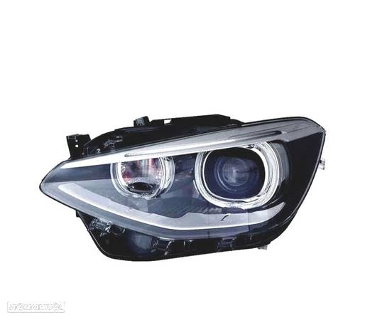 FARÓIS PARA BMW F20 F21 XENON 10-14 LED FUNDO PRETO - 2