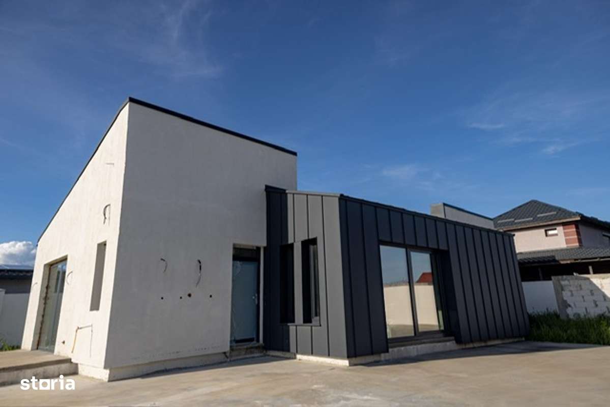 MOCIRA casa pe 1 nivel semifinisata 130mp utili cu teren 5.5ari!-6