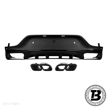 Difuzor Bara Spate cu Ornamente compatibil cu Mercedes GLC C253 63 Design - 1