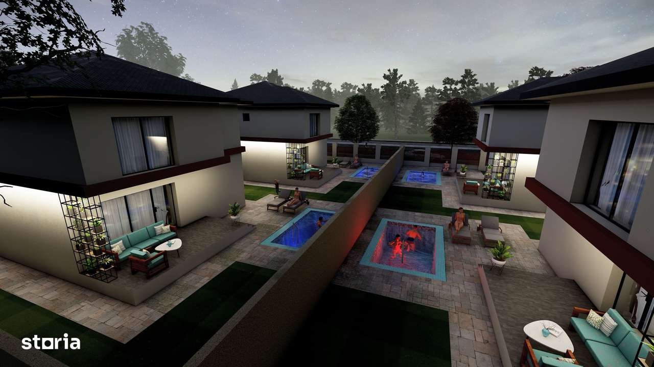 Vila individuala  -  4 camere  -  110 mp utili  -  complex privat - Imagine principală: 5/7