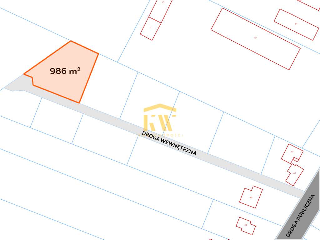 Działka, 986 m²