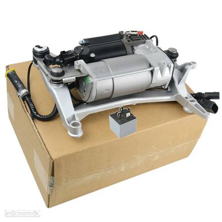 Compressor de Suspensão - Audi Q7 (4L), VW Touareg (7L), Porsche Cayenne (9PA), com suporte e enchimento de pneus - 1