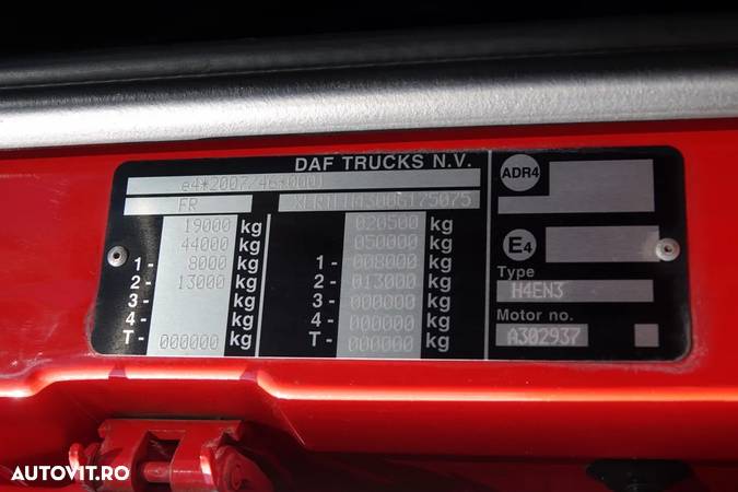 DAF XF 460 / RETARDADOR / AIRE ACONDICIONADO / SSC / IMPORTADO / EURO 6 - 33