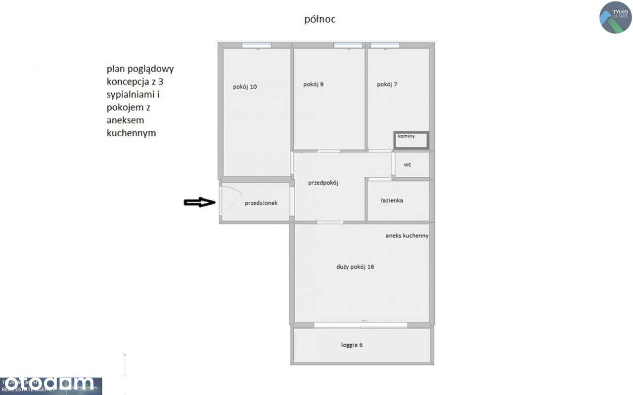 Mokotów, przestronne 3 pokojowe z loggią-13