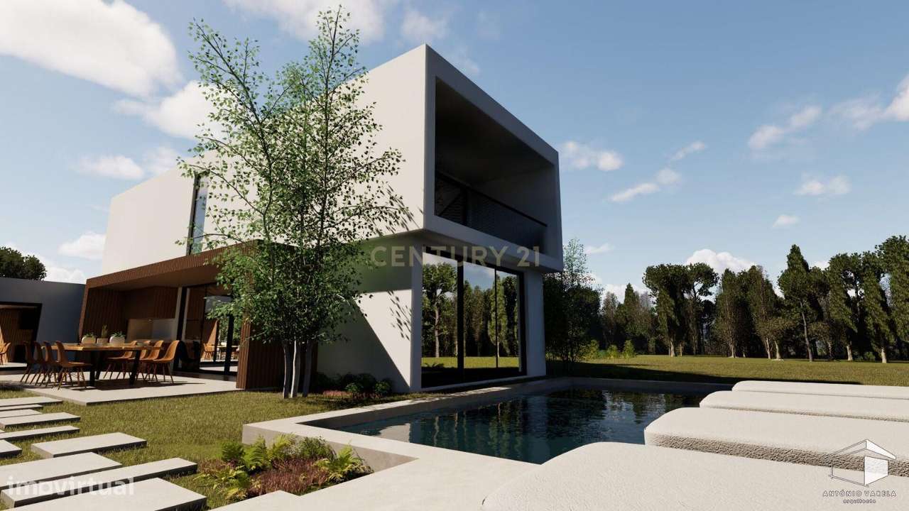 Moradia Isolada de Arquitetura Contemporânea | Nova Construção | Azeit - Grande imagem: 5/12