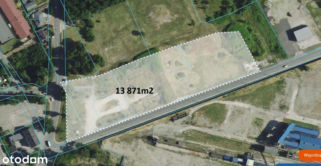 Działka przemysłowa w dobrej lokalizacji!