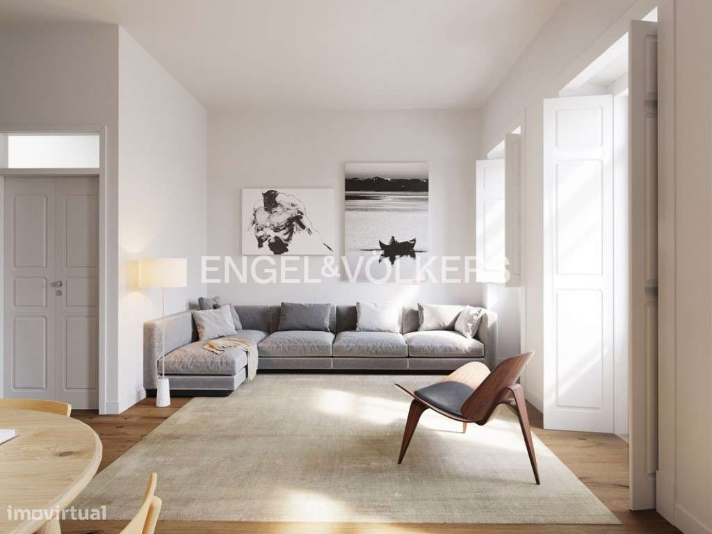 Viva no coração de Lisboa num T2 com conforto e charme - Grande imagem: 2/26