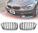 GRELHAS DESPORTIVAS PARA BMW F30 F31 11-15 LOOK M3 PRETO CROMADO - 1