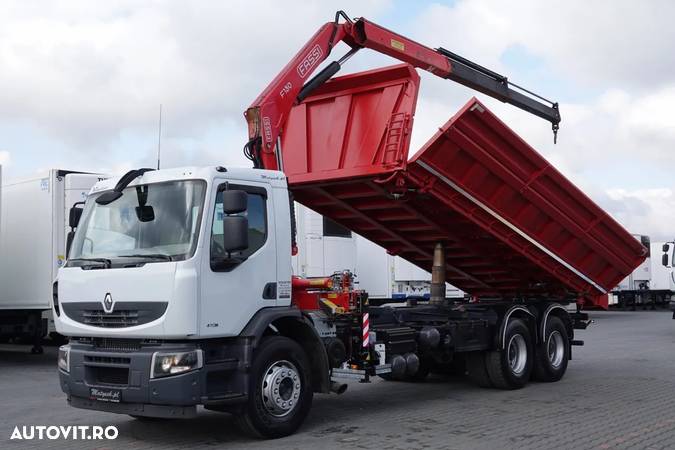 Renault LANDER / 6x4 / BASCULANTE / + HDS FASSI - 1