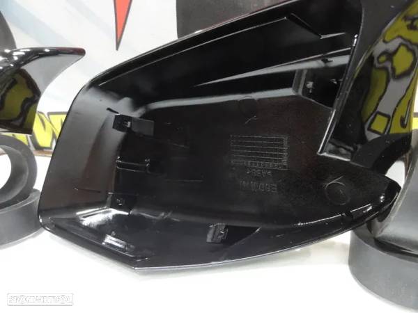 Capas, carcaça de espelhos M4 look em preto brilhante BMW Serie 5 E60, E61, Serie 6 E63, E64 - 14