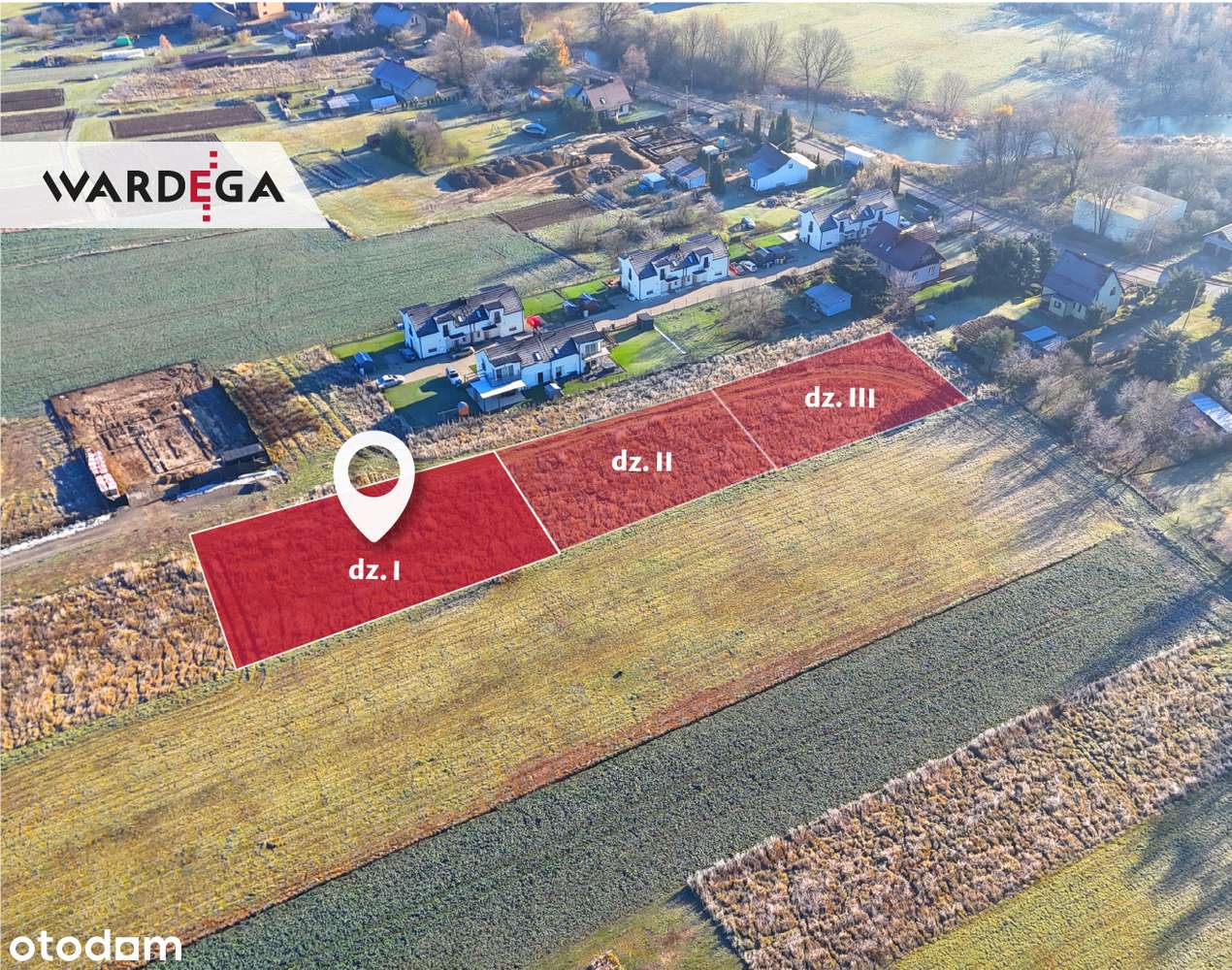 Działka budowlana 10.33 a (dz. I) – Niepołomice, ul. Kątek-3