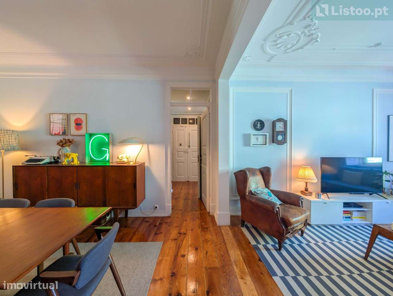 Apartamento T2+1 de traça antiga e vista desafogada no centro Lisboa - Grande imagem: 5/46