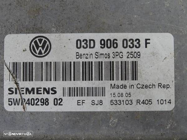 Centralina De Motor Volkswagen Polo (9N_)  03D906033f / 5Wp40298 02 / - 3