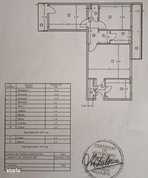 Apartament 3 camere Favorit metrou