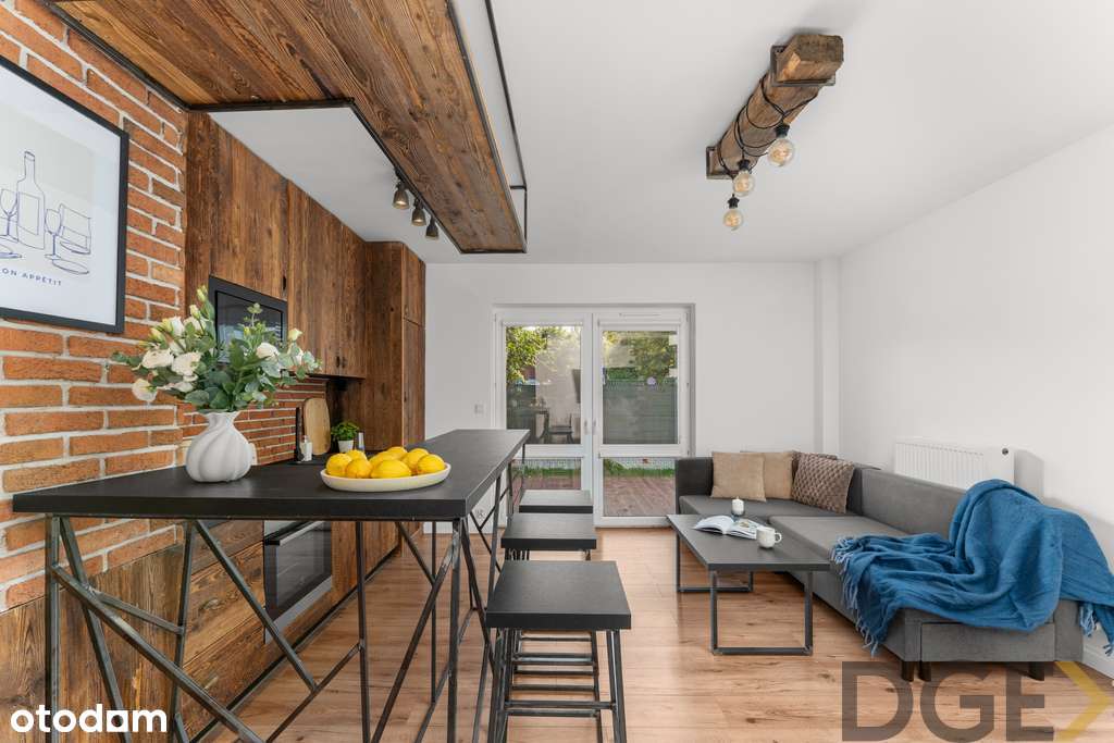 Loftowy klimat i prywatny ogródek | 54 m², Kraków-1