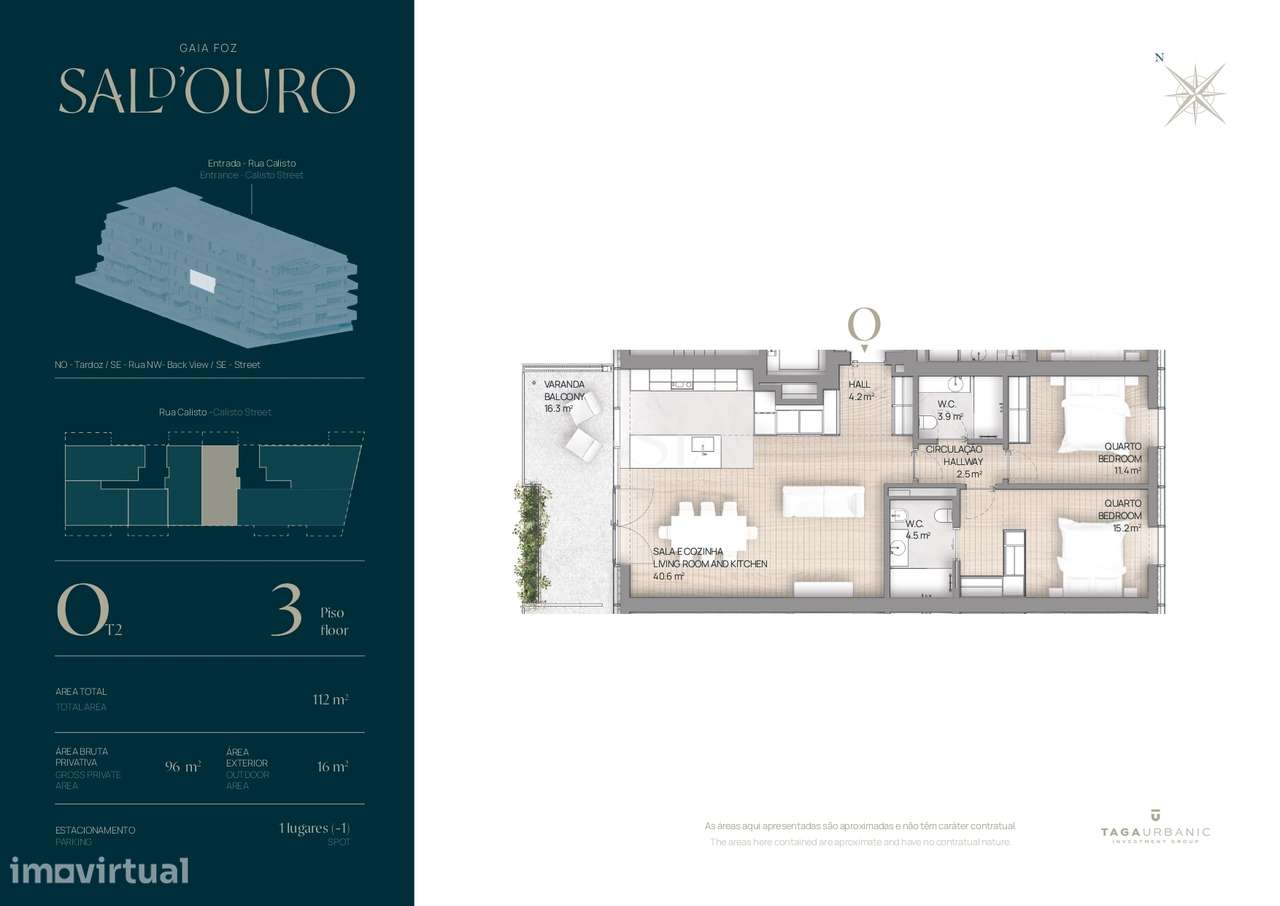 Apartamento T2 com Varanda 16m2 | Empreendimento Vistas Mar, Canidelo-28