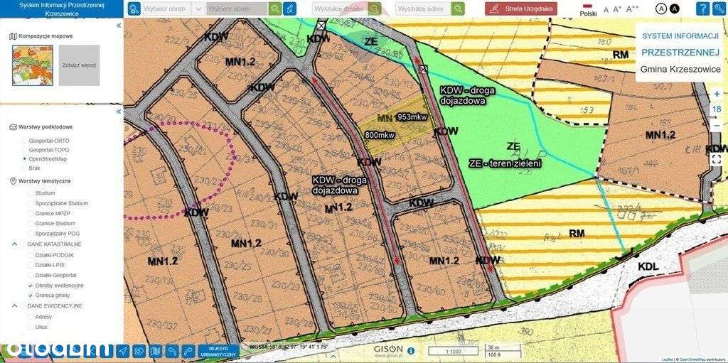 Budowlana działka w Siedlcu | Krzeszowice - 1753m2 - Pełny obrazek: 4/18