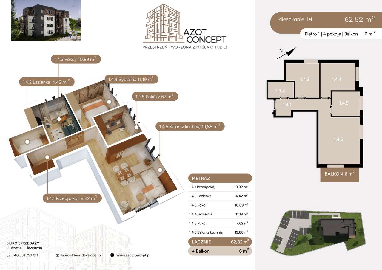 AZOT CONCEPT: Nowe mieszkanie z windą i balkonem w super cenie!-7