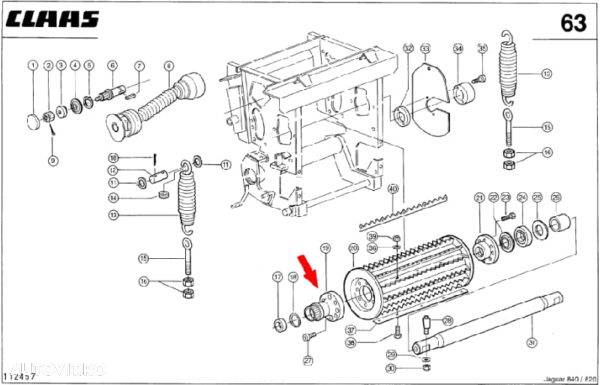 Butuc  ID5888 0009844490 9844490, 984449.0, 000984449.0, potrivit pentru Claas Jaguar - 4