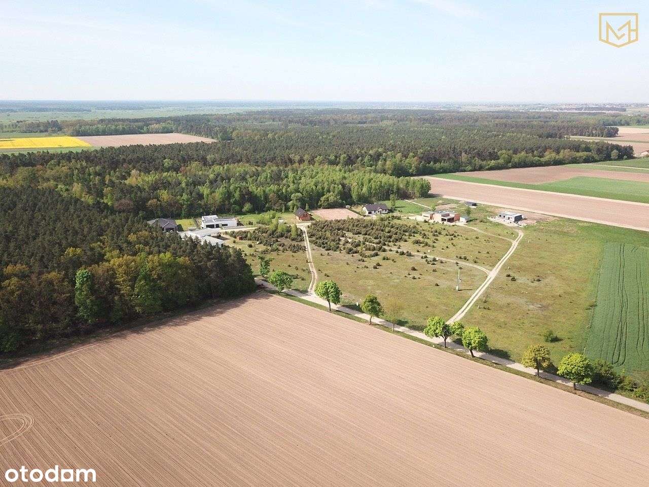 Działka budowlana Wz | 1187 m² | Sadowie | Media - Pełny obrazek: 4/5