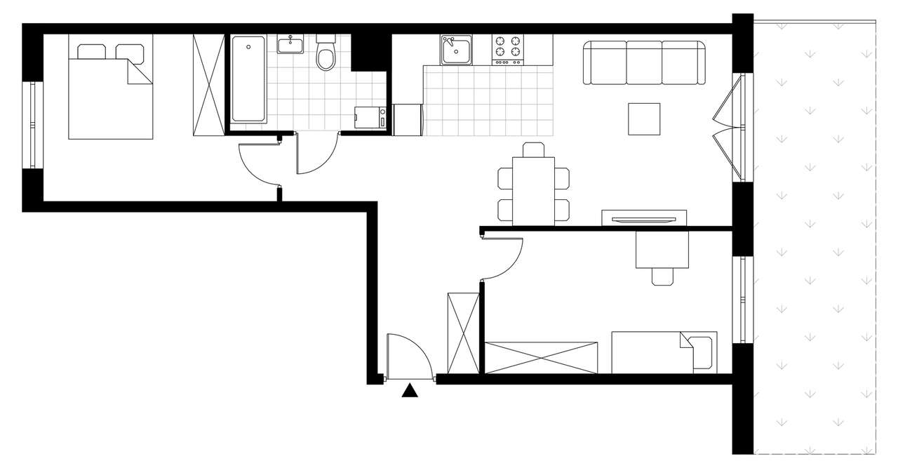 3-pokojowe mieszkanie 61m2 Bez Prowizji - Pełny obrazek: 3/6
