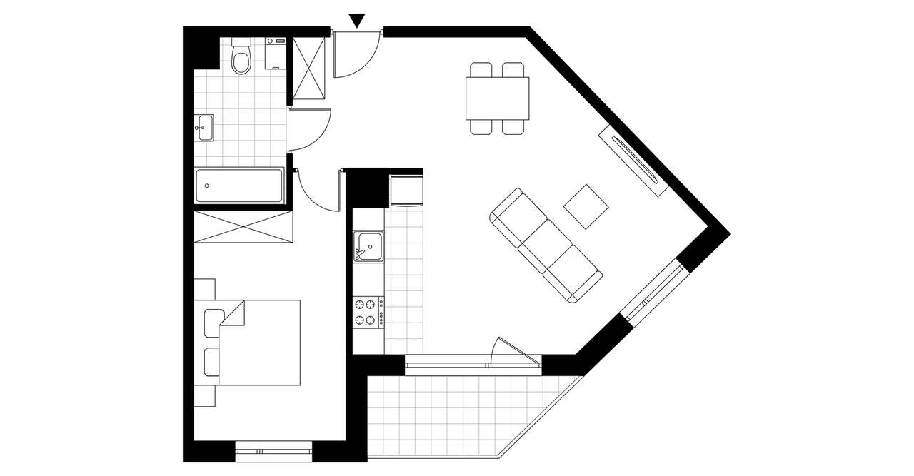 2-pokojowe mieszkanie 51m2 + balkon Bez Prowizji - Pełny obrazek: 3/8