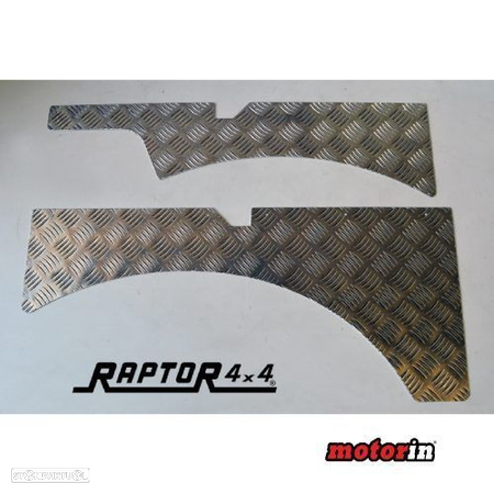 Kit Proteções Abas Interiores das Rodas Traseiras Raptor 4×4 Suzuki Samurai - alumínio natural - 1
