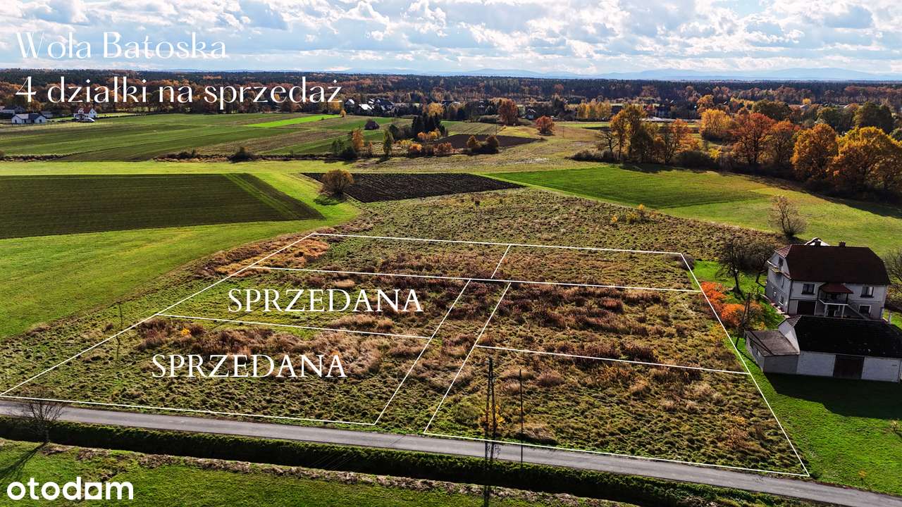 4 działki budowlane – Wola Batorska, 7 km od Niepołomic-0