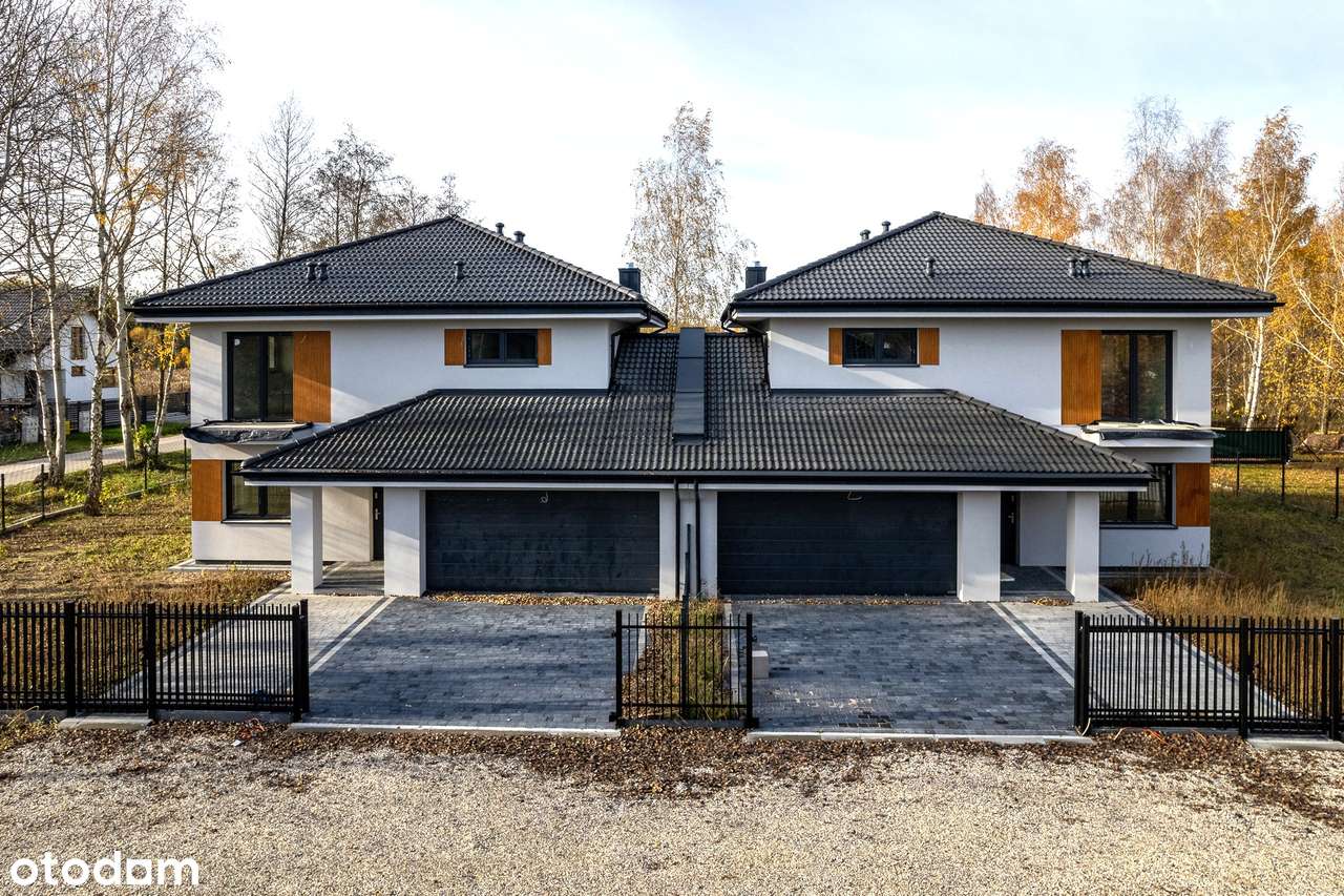 Duży bliźniak łączony 2-stan. garażem, niedaleko szkoła oraz trasy S7-0