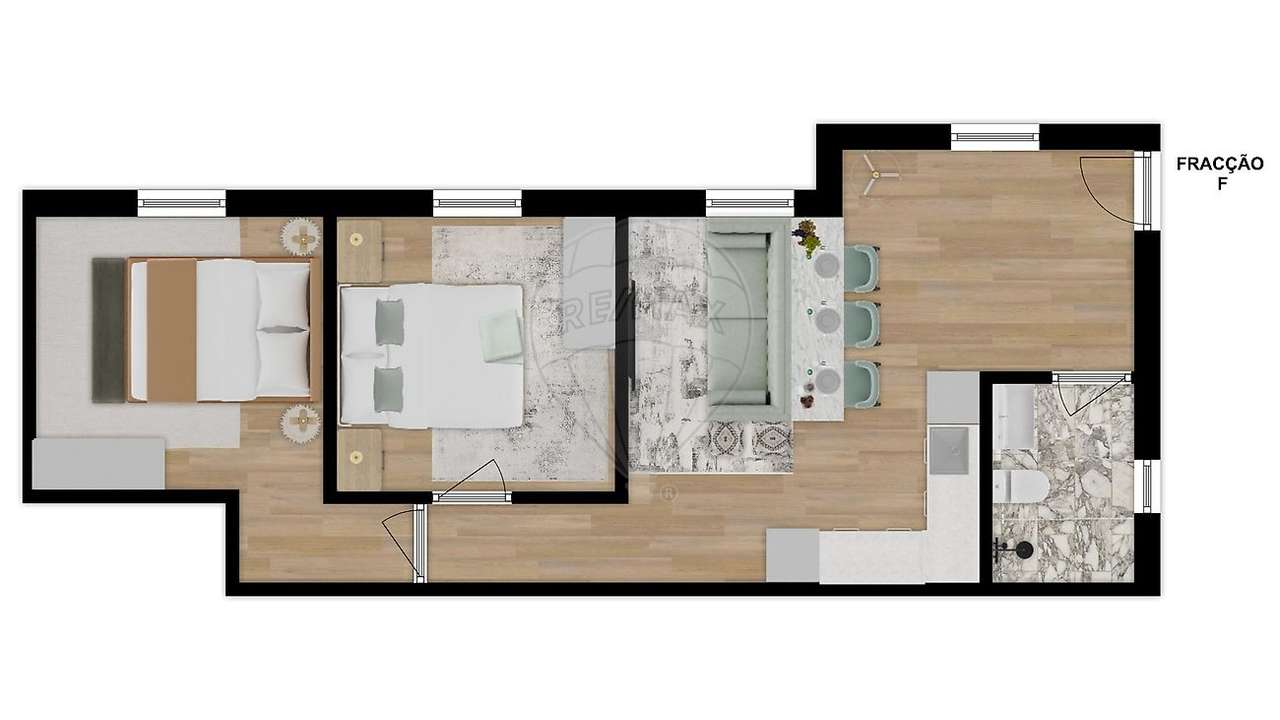 Apartamento T1 para venda - Grande imagem: 3/6