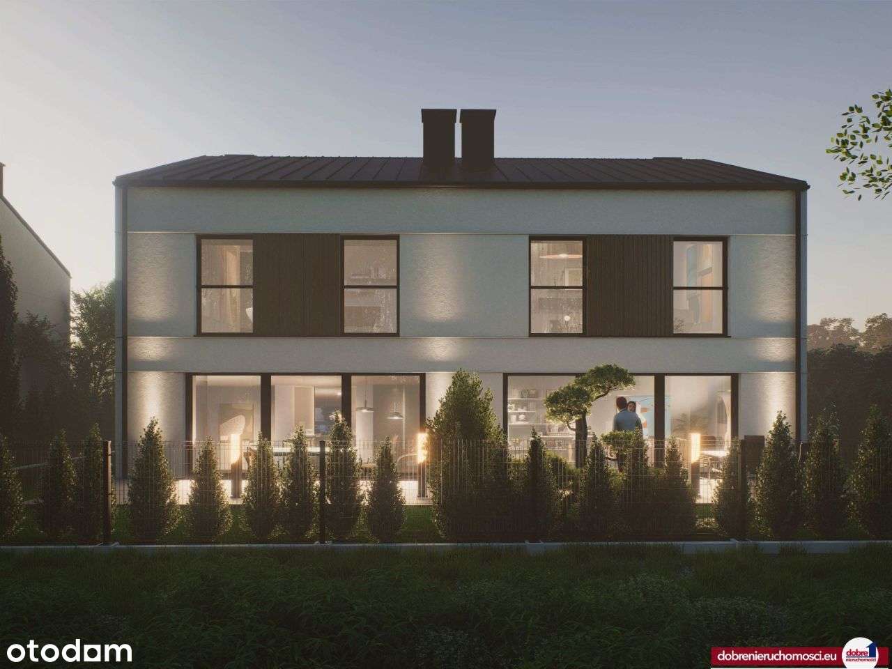 Nowoczesny bliźniak z garażem i pompą Przyłęki - Pełny obrazek: 5/5