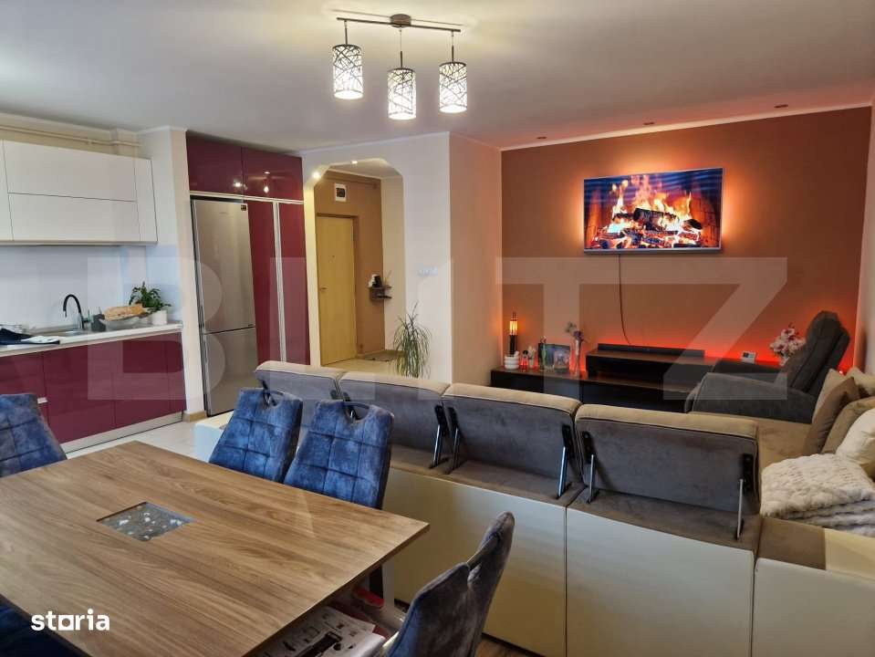 Apartament modern, cu 3 camere, 2 bai, 85 mp, 2 parcari, zona Somesulu - Imagine principală: 4/12