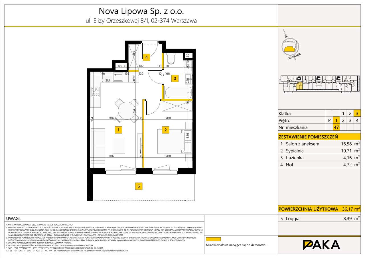 Nova Lipowa | mieszkanie 2-pok. | 47 - Pełny obrazek: 2/7