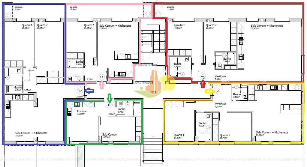 T2 Novo - Condomínio com piscina-14