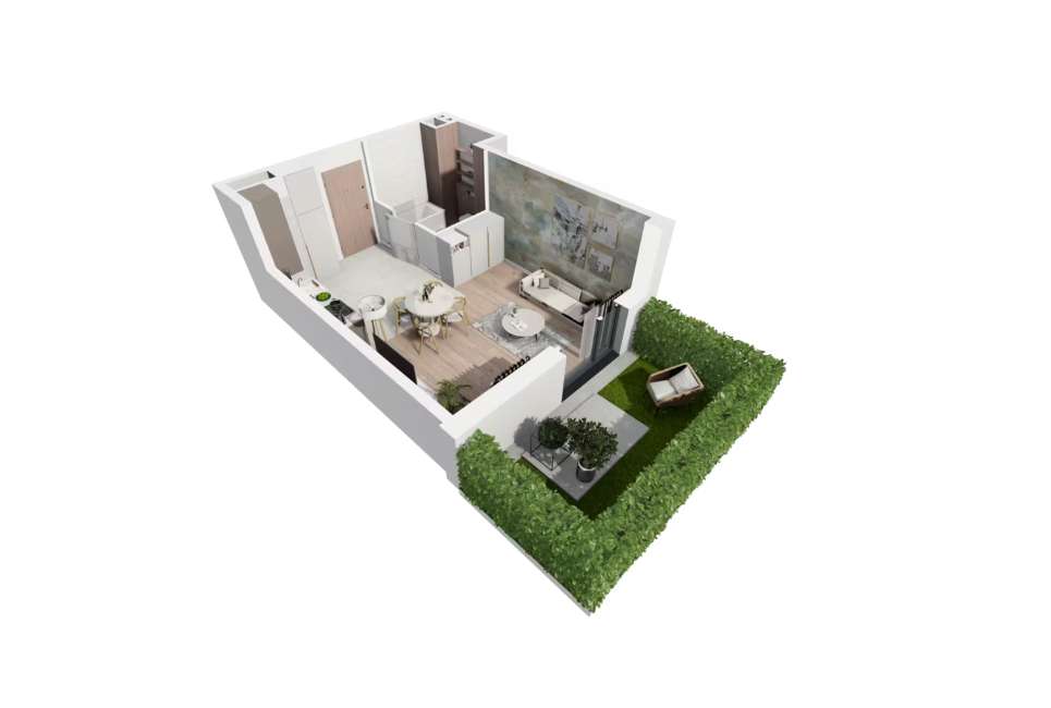 KAWALERKA | 32m2+Ogródek | Strefa Coworking | Blisko Sklep i Tramwaj-5