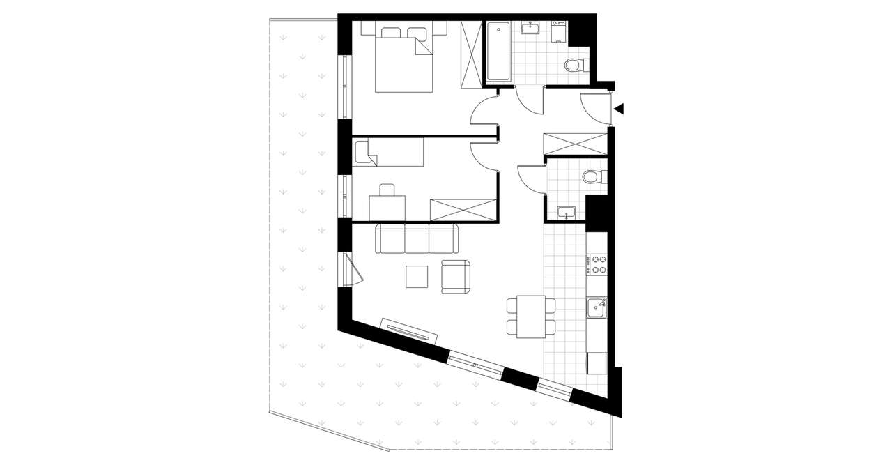 3-pokojowe mieszkanie 63m2 + ogródek Bez Prowizji - Pełny obrazek: 2/7