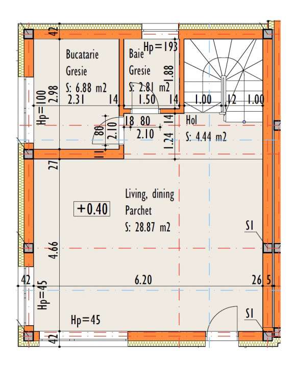 Casa cuplata, 168 mp utili, teren 200 mp – Dambul-Rotund-4