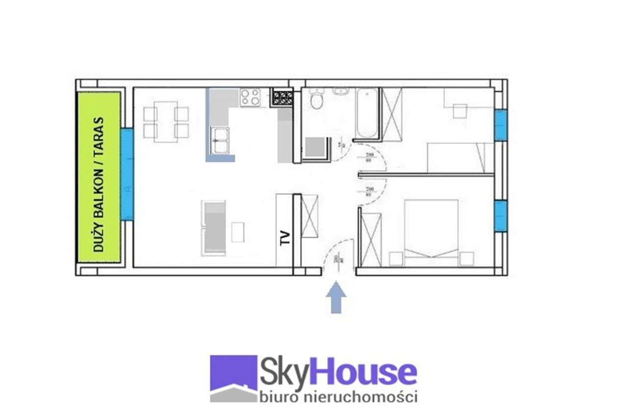 Przestronny salon z dużym balkonem + M.P,  blisko terny zielone/ park-11