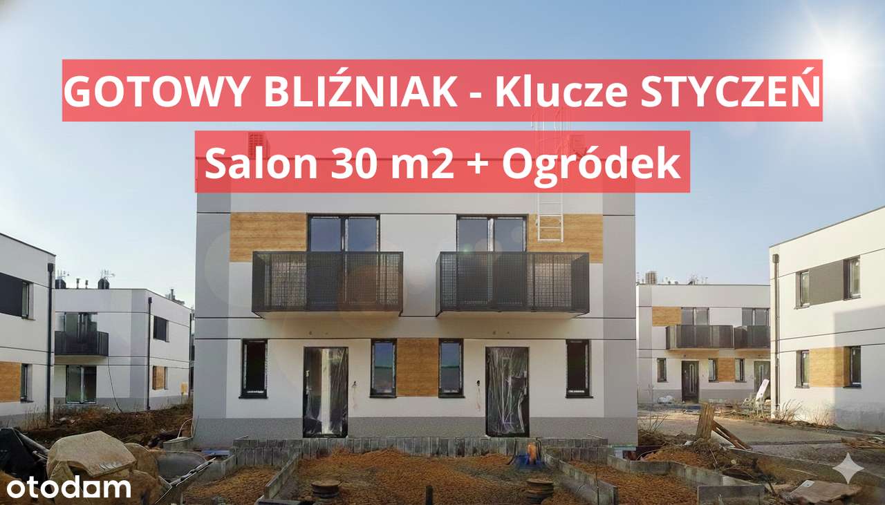 BRAK SKOSÓW-TRAWA Z ROLKI -TUJE+2 BALKONY-Fotowoltaika-Blisko szkoły-0