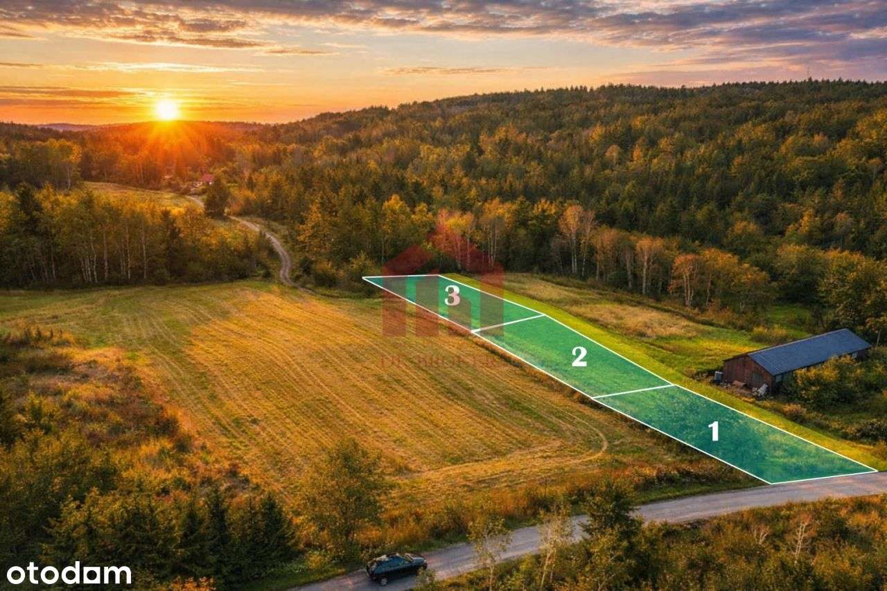 Przy lesie i widokowe działki z Wz, Uzbrojone-0