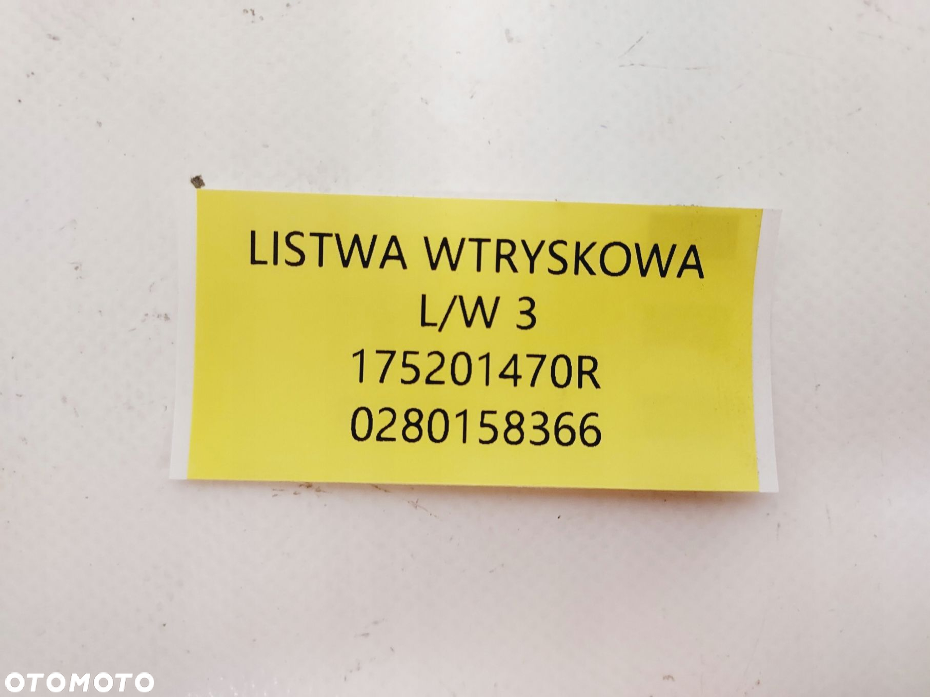 LISTWA WTRYSKOWA + WTRYSKI RENAULT DACIA 0.9 TCE - 5