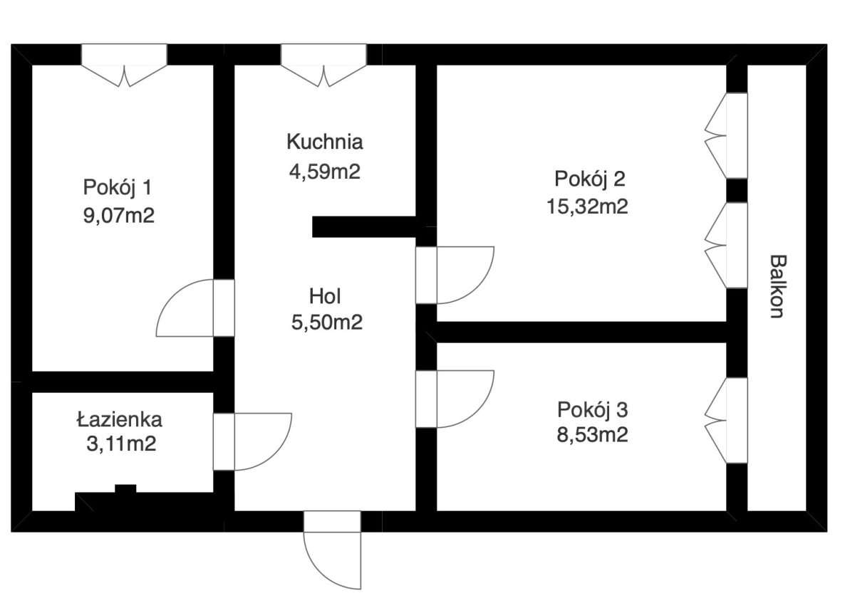 Nowe 3-pok/Balkon - ul. Milczańska, Szczecin, Pomo-0