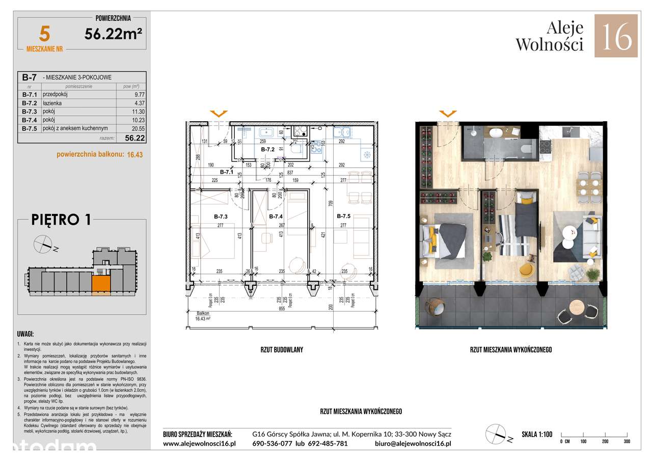 ALEJE WOLNOŚCI 16 - NOWE MIESZKANIE W STANIE DEWELOPERSKIM - Pełny obrazek: 2/11