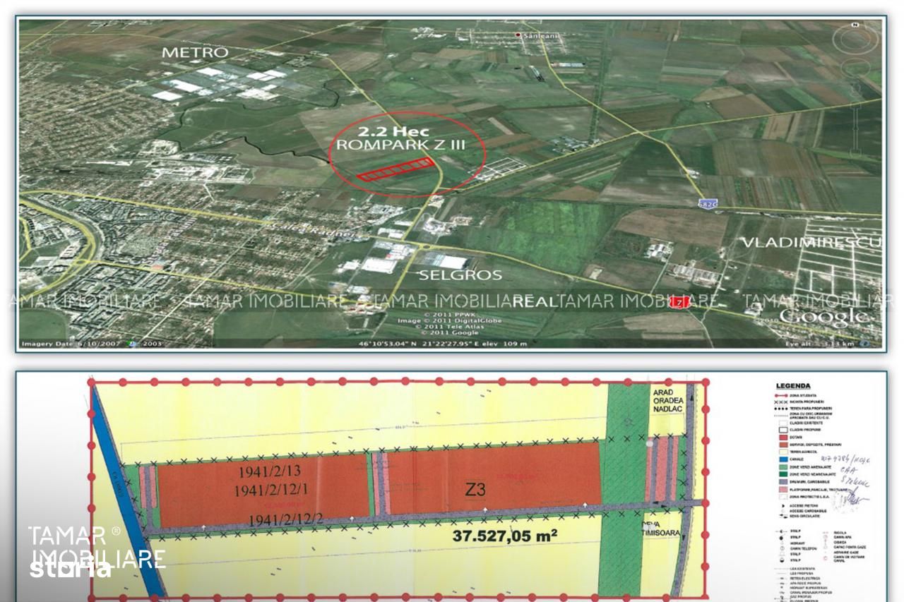 !!! OCAZIE Vand Teren Intravilan 2,2 Hectare in Arad Centura Nord !!!