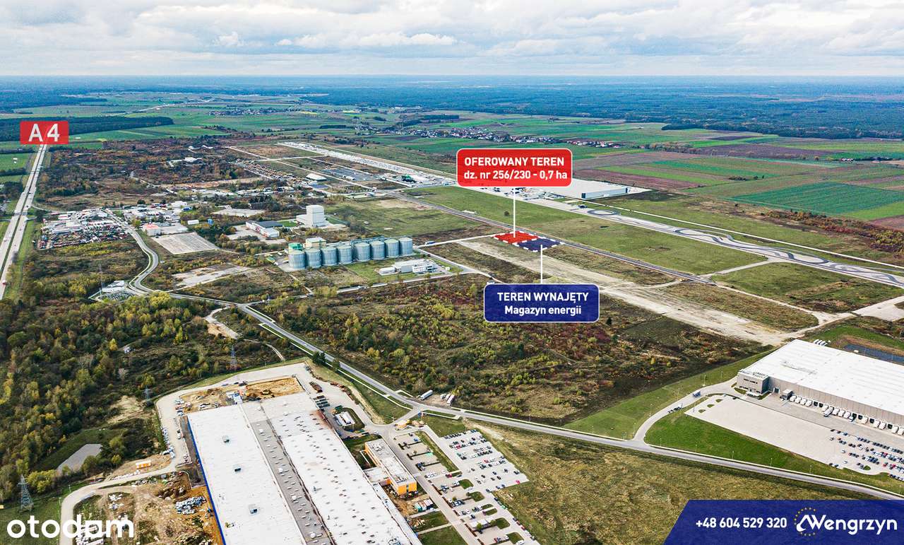 Teren pod stację paliw, stację ładowania pojazdów, autostrada A4 MPZP - Pełny obrazek: 5/8