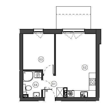 2 pokoje, ogródek, Orlex Invest - Pełny obrazek: 4/4