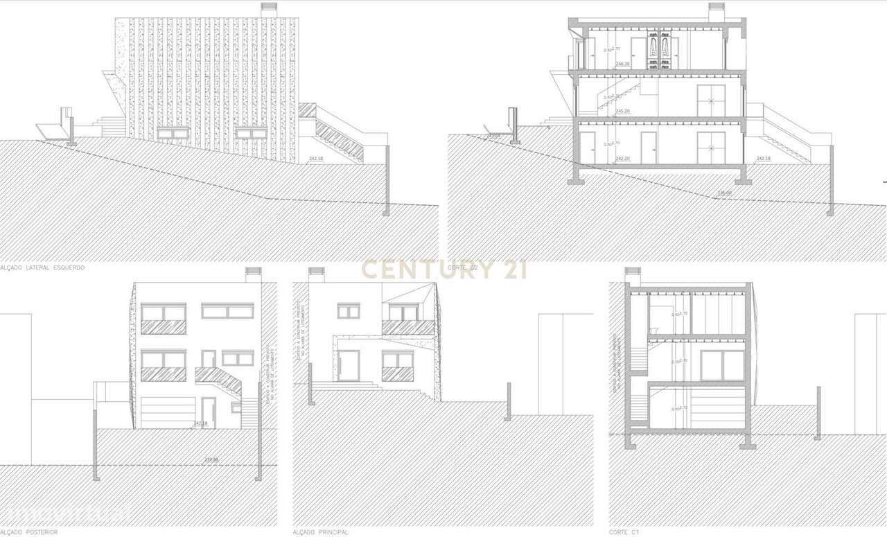 Terreno Urbano de 242m2 com viabilidade para construção de Moradia V3-12