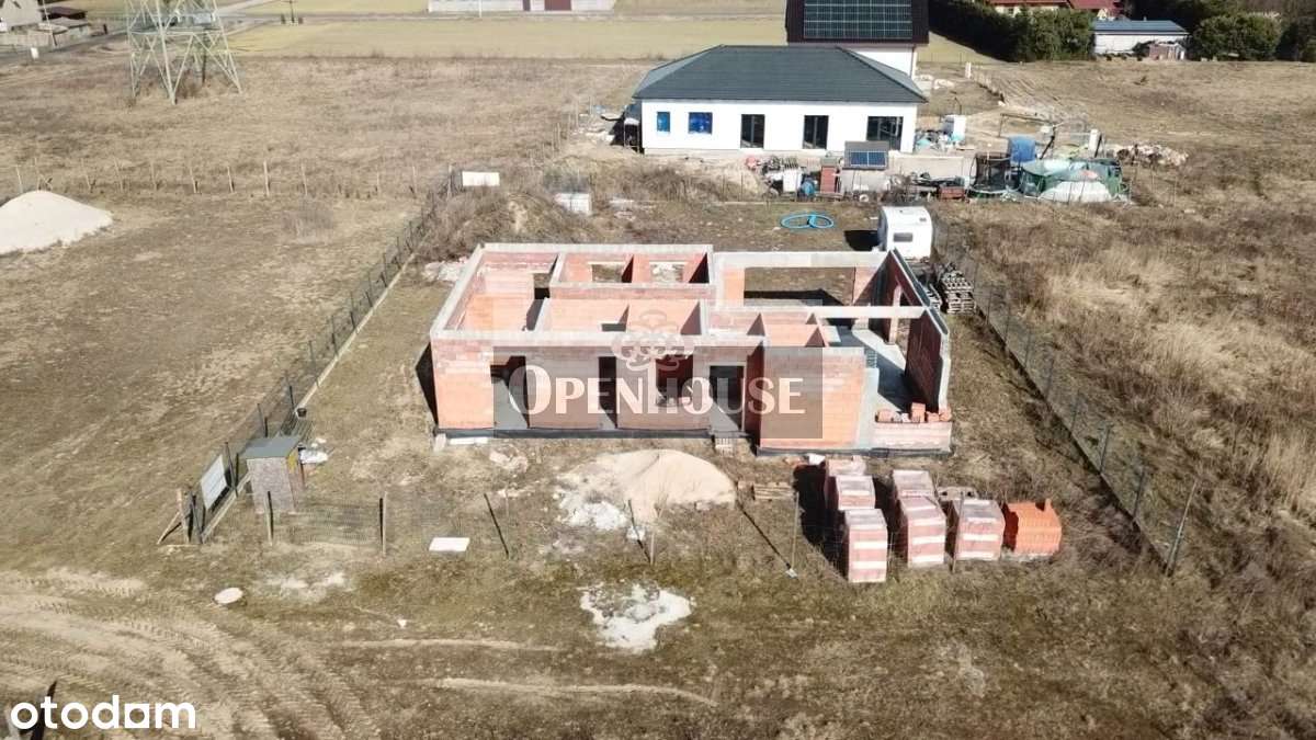 Działka z rozpoczętą budową Długie Nowe-1