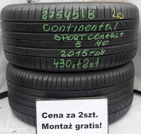 275/45/18 cena za 2 szt. letnie* Continental WA-wa centrum.montaż gratis - 1